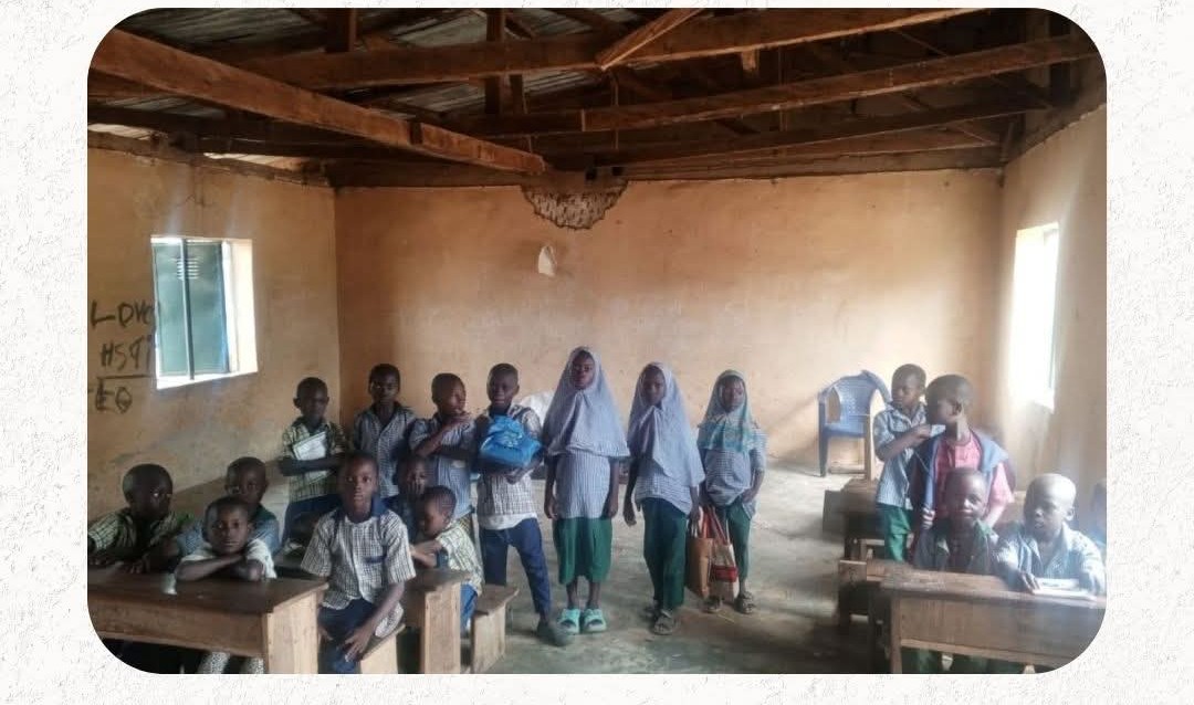 NIGER STATE SCHOOL ABANDONED FOR SEVERAL YEARS 170 PUPILS FORCED TO LEARN UNDER COLLAPSED ROOF